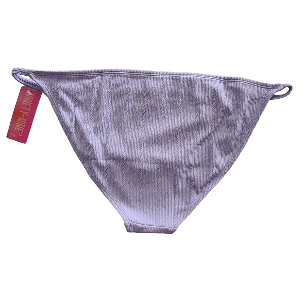 Juniors' Ninety-Nine° Bikini Swim Bottoms Size XXL 19 NWT Lavender Purple - Picture 3 of 5